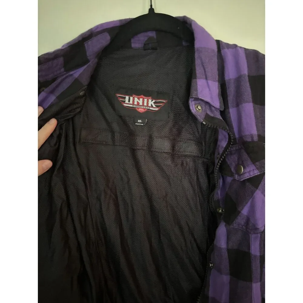 Unik International Women's Motorcycle Flannel XL Protective Armor NOT INCLUDED - Picture 9 of 10